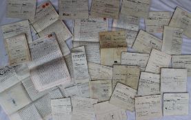 A collection of circa thirty indentures,
