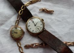 A 9ct gold gentleman's wristwatch,