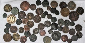 A quantity of Roman coins,