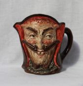 A Royal Doulton double sided character jug of Mephistopheles, without verse, 8.5cm high.