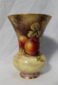 A Royal Worcester fine bone china flared vase,