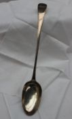 A George III silver serving spoon, London, 1786, George Smith,