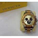 A Gentleman's Invicta Chronograph wristwatch,