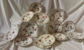 A 19th century Daniel porcelain part dessert service, pattern number 4549,