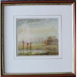 Hendrik Lek A.R.C.A A forest scene Watercolour Signed 12.