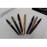 A Waterman Plaque or G fountain pen, with an 18k nib,