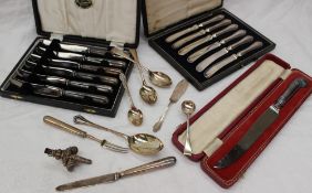 A Victorian silver Baby's rattle, with a whistle and four bells,