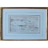 John Knapp-Fisher Low tide - Solva Watercolour Signed and dated 1978 Lacewing Gallery label