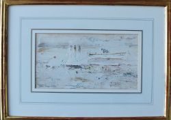 John Knapp-Fisher Low tide - Solva Watercolour Signed and dated 1978 Lacewing Gallery label