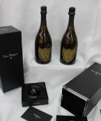 Champagne - Two bottles of Dom Perignon, Vintage 2002,