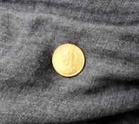 A Victorian gold sovereign,