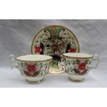 A Swansea trio tea cup, breakfast cup and saucer,