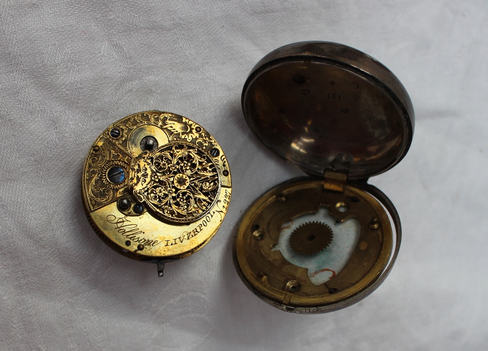 Four silver open-faced pocket watches, - Image 3 of 5