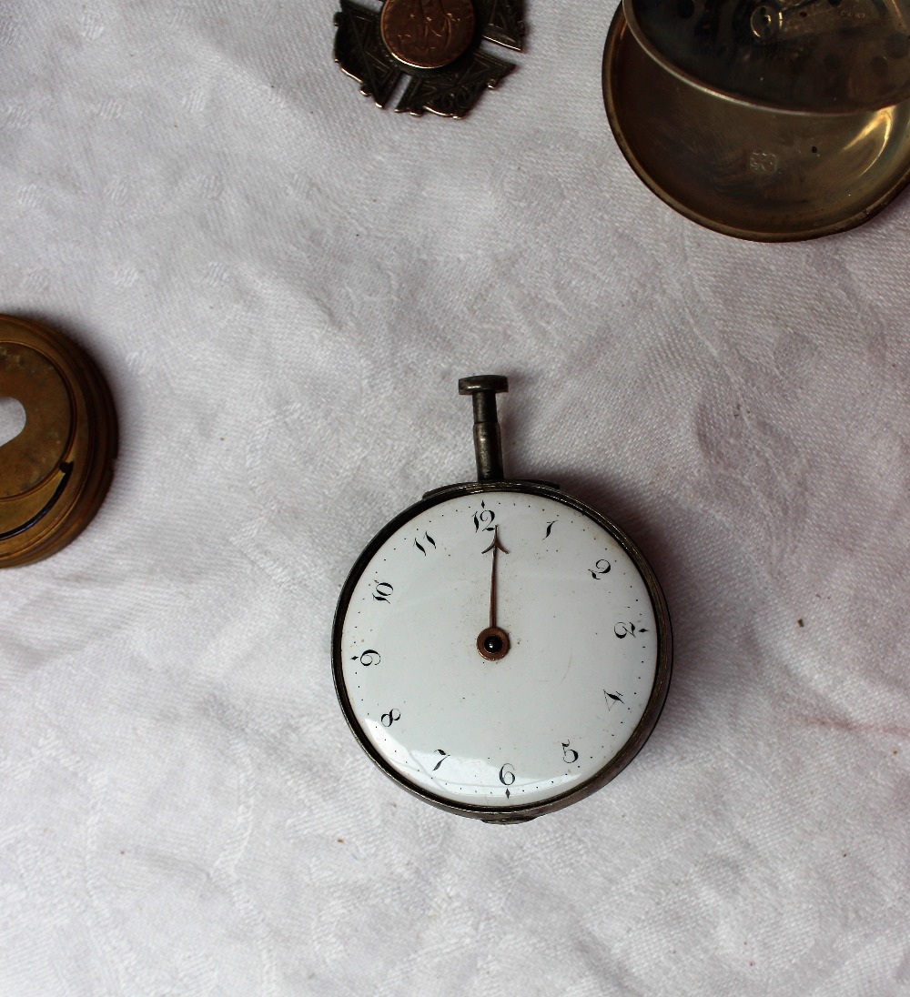 Four silver open-faced pocket watches, - Image 2 of 5