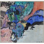 Leslie Moore Rock Pool - Cwm-Yr-Eglyws Watercolour Signed 56 x 59cm IMPORTANT: ***Artists resale