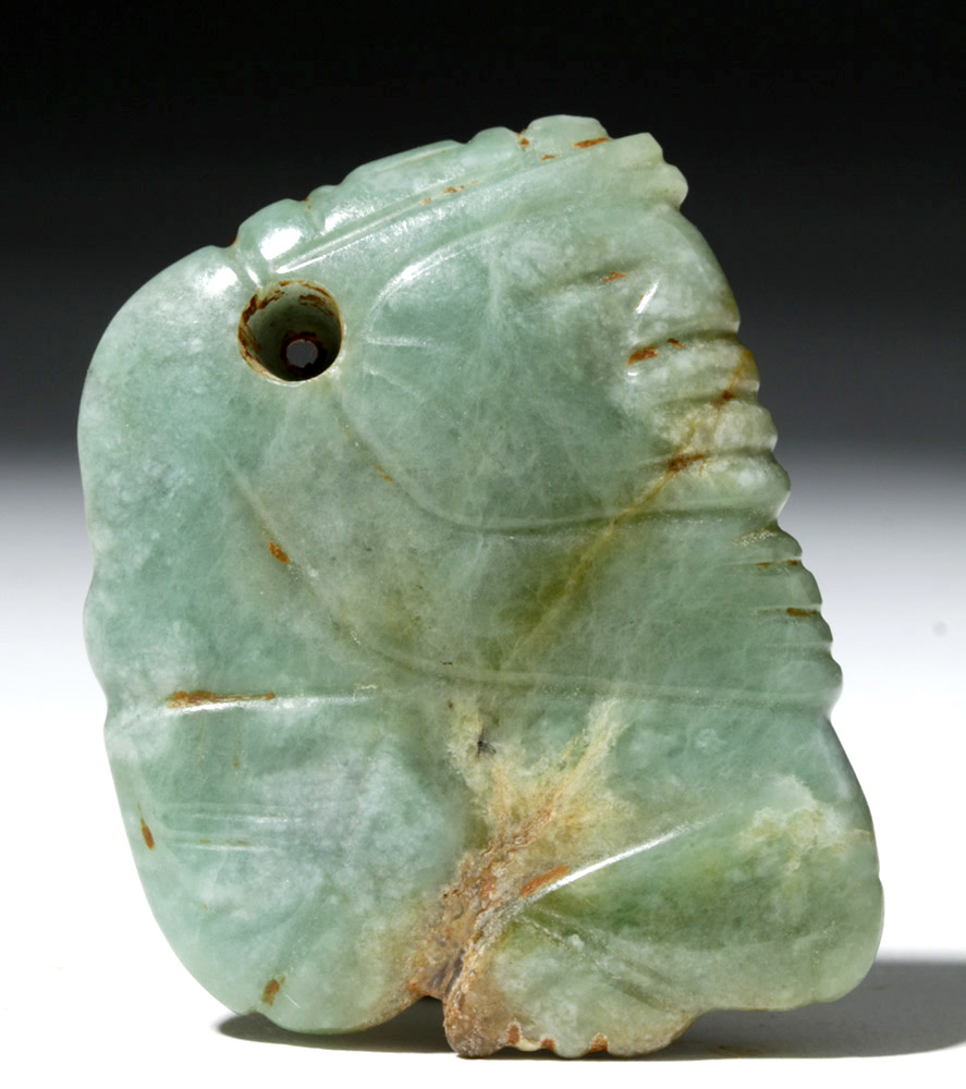 Mayan Jade Pendant - Kneeling Lord