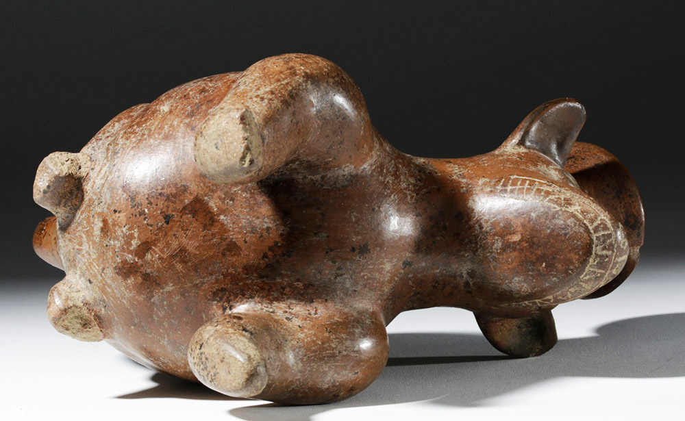 Colima Redware Pottery Seated Dog - Image 6 of 7