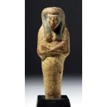 Rare Egyptian Polychrome Terracotta Ushabti