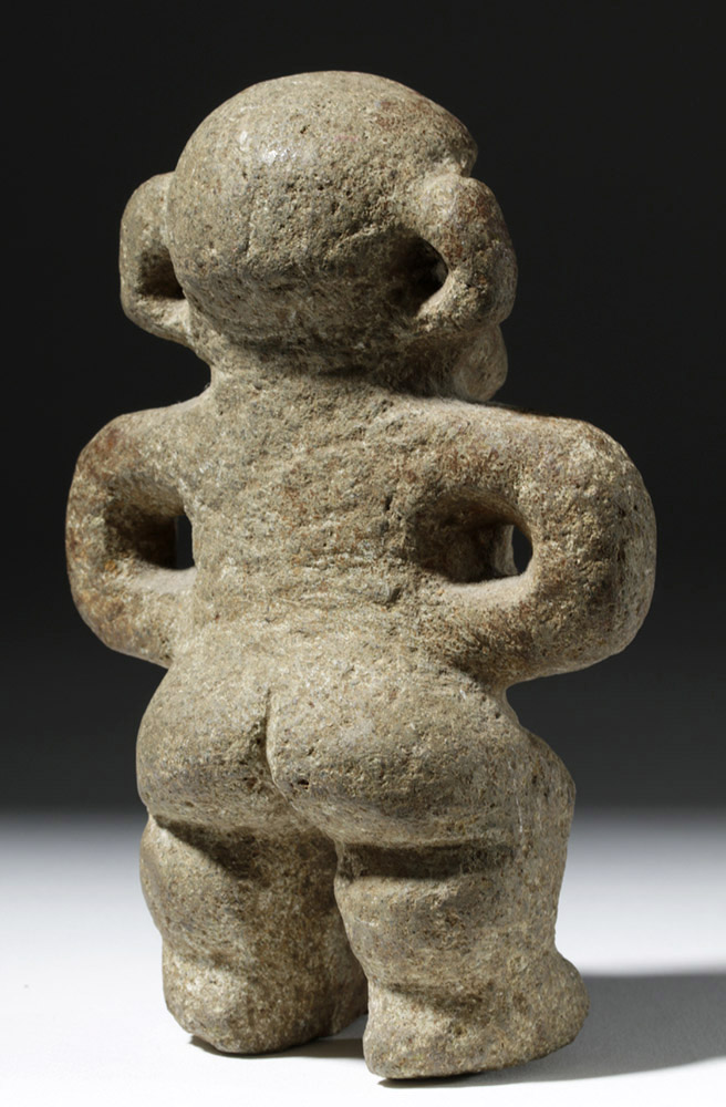 Costa Rican Stone Standing Nude Figure - Image 3 of 7