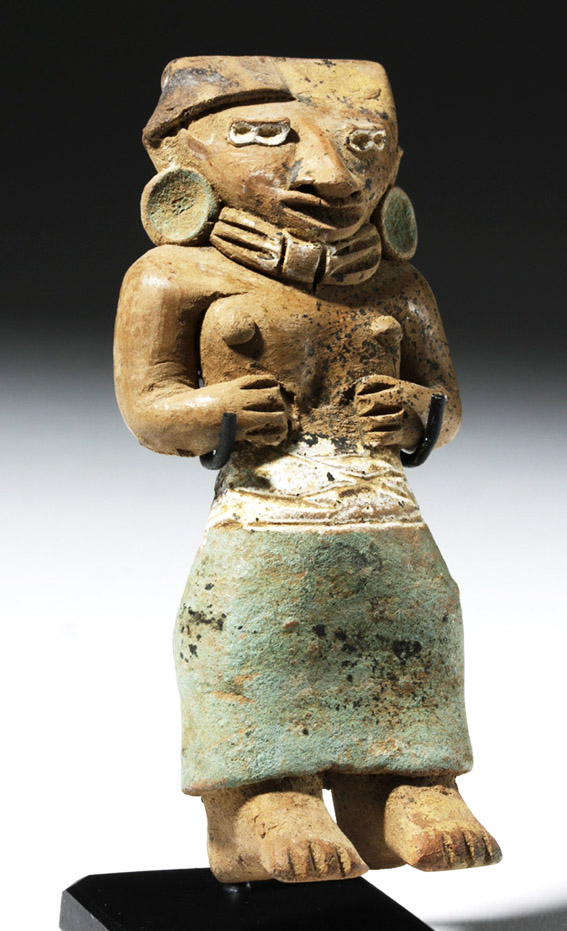 Rare Superb Michoacan Pottery Standing Figure - Image 4 of 5