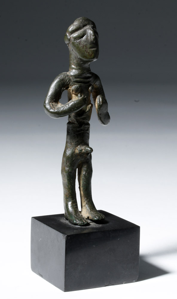 Ancient Iberian Bronze Figure of Nude Male - Image 4 of 5