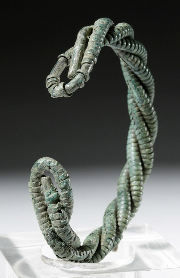 Beautiful Viking Twisted Bronze Wire Bracelet - Image 3 of 5