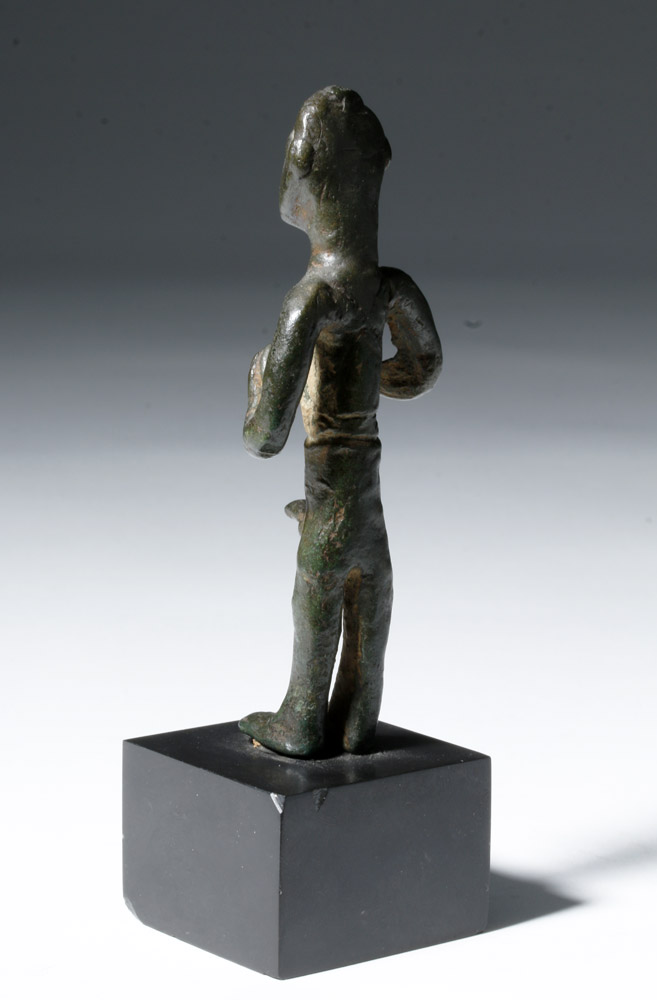 Ancient Iberian Bronze Figure of Nude Male - Image 5 of 5