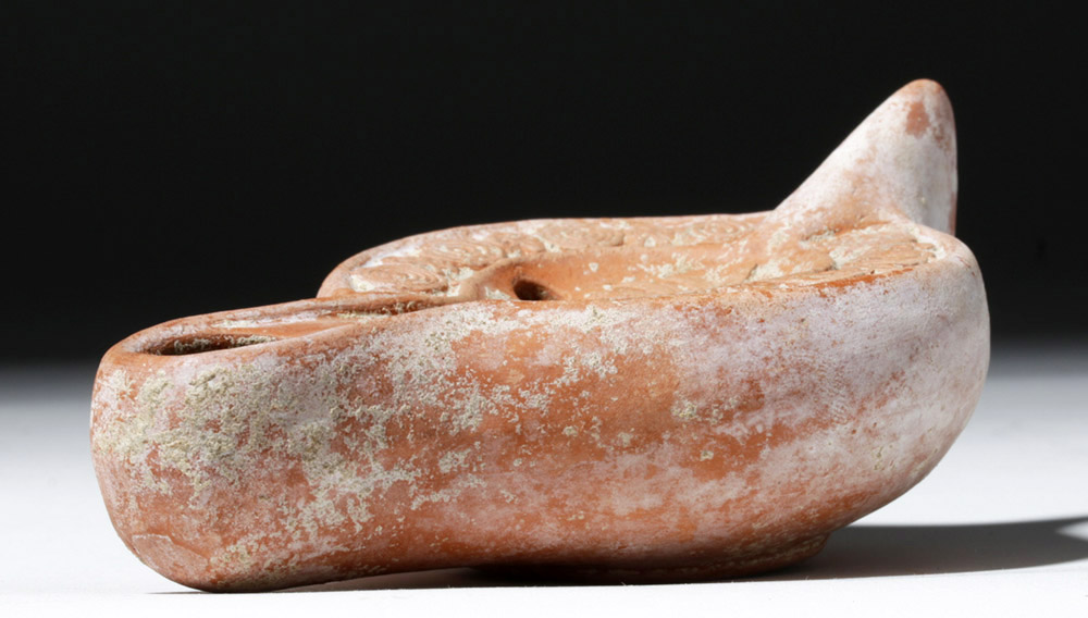 Fine Roman N. African Pottery Oil Lamp - Image 2 of 7