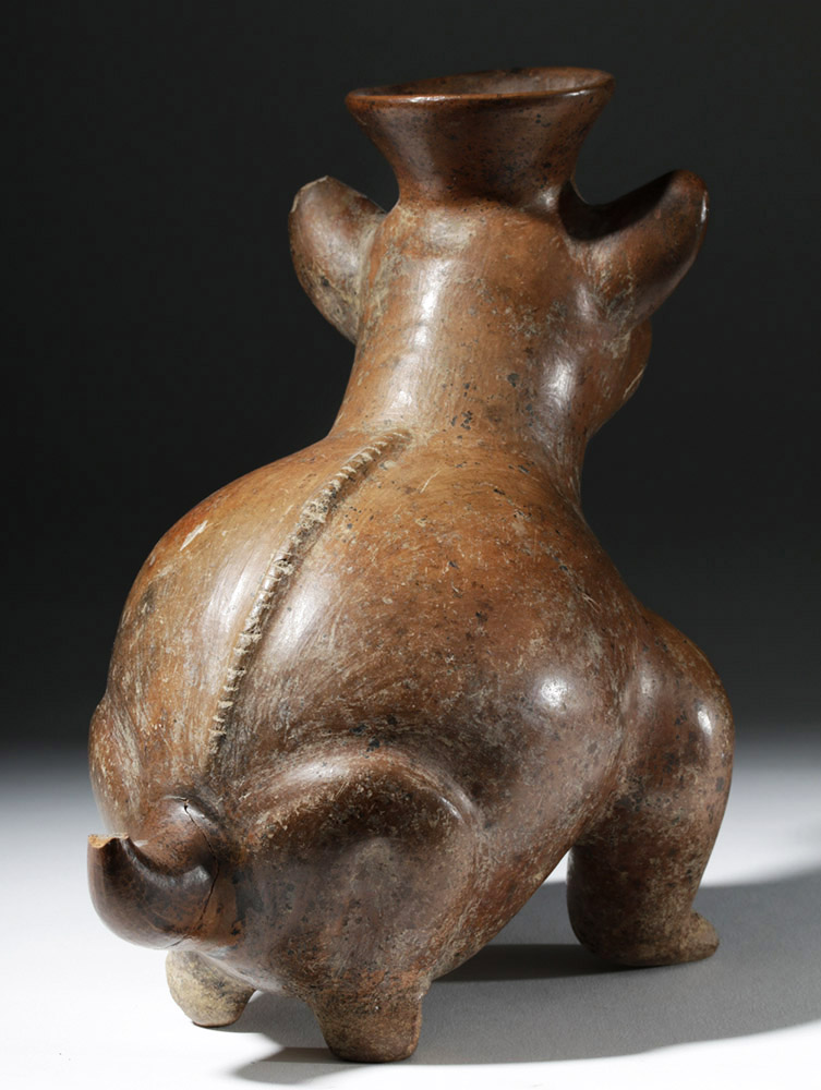 Colima Redware Pottery Seated Dog - Image 3 of 7