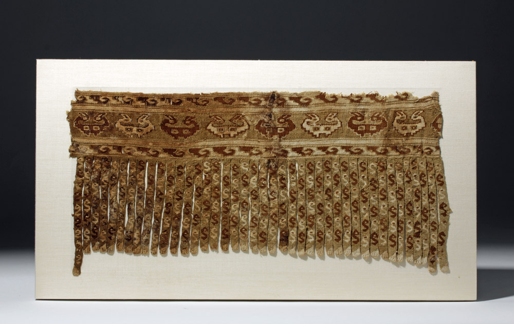 Pre-Columbian Chimu / Inca Textile Panel w/ Fringe