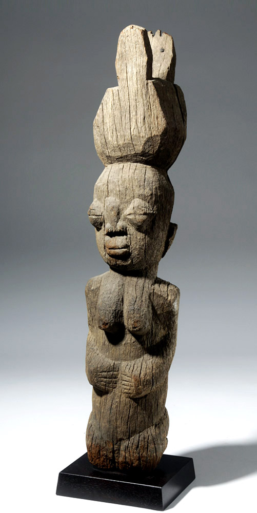 Impressive Yoruba Wood Lintel Section, ex-Royal Athena