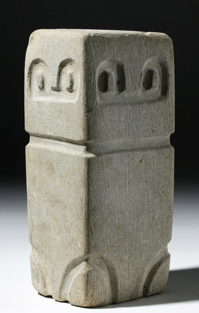 Valdivian White Stone Owl Effigy - Rectangular Prism - Image 2 of 6