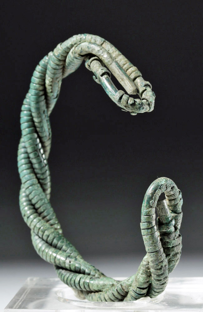 Beautiful Viking Twisted Bronze Wire Bracelet