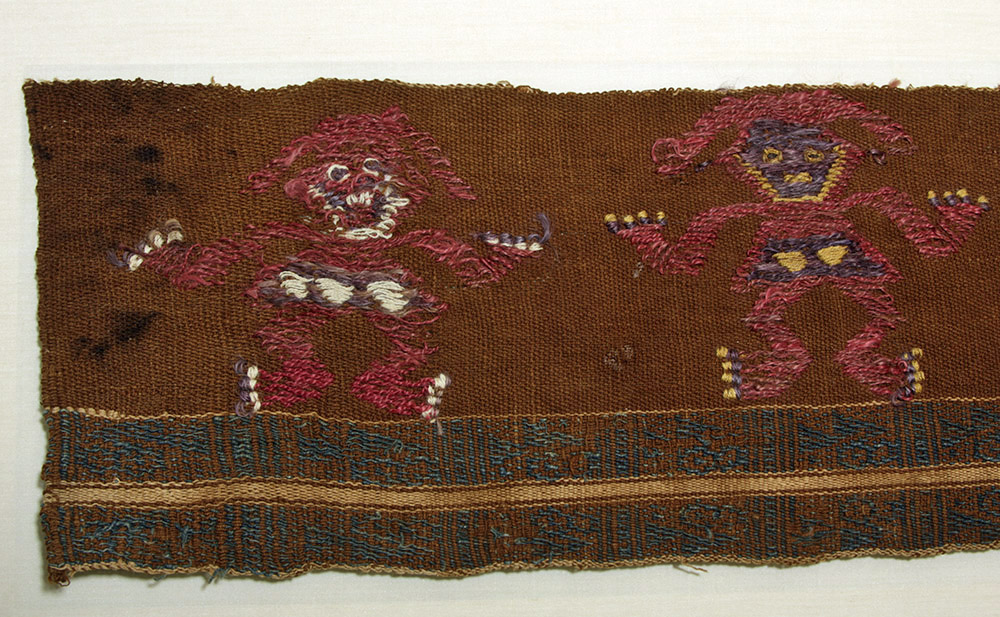 Large Chancay Textile Panel - Standing Women - Image 4 of 5