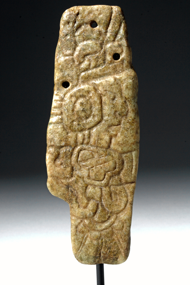 Large Mayan Jade Stone Plaque with Lord - Image 5 of 5