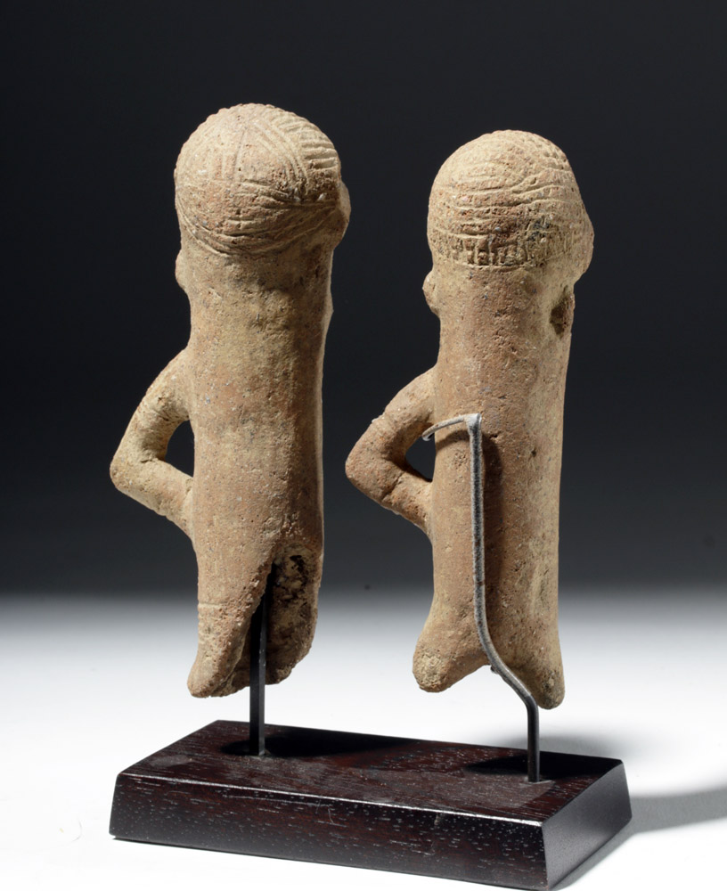 Pair of Sokoto Terracotta Figures - Male & Female - Image 4 of 7