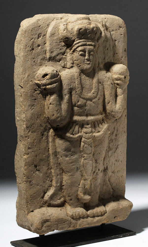 Indian Gupta / Pala Temple Brick - Goddess - Image 4 of 5