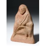 Romano-Egyptian Terracotta Votive - Jupiter w/ Eagle