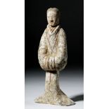 Chinese Han Dynasty Pottery Tomb Attendant