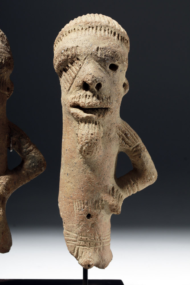 Pair of Sokoto Terracotta Figures - Male & Female - Image 6 of 7