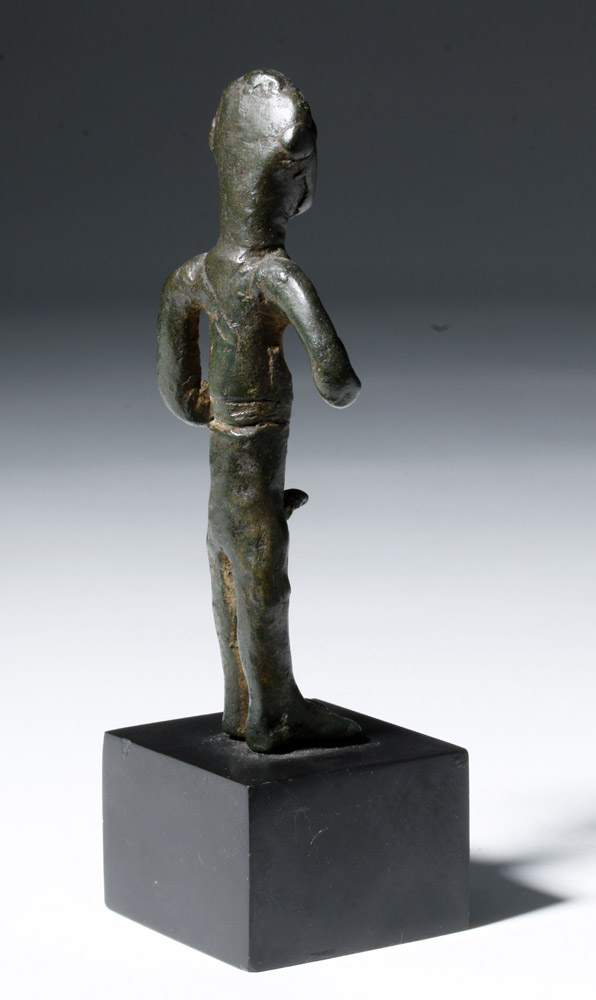 Ancient Iberian Bronze Figure of Nude Male - Image 3 of 5