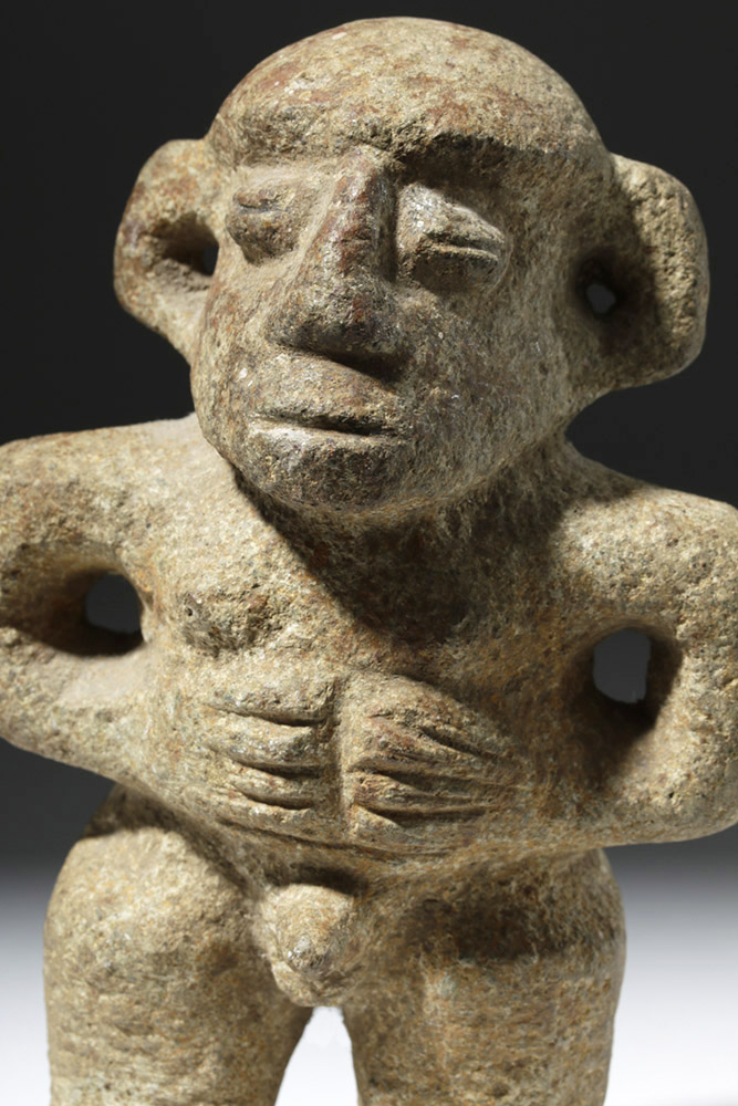 Costa Rican Stone Standing Nude Figure - Image 7 of 7