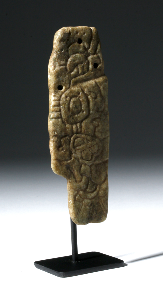 Large Mayan Jade Stone Plaque with Lord - Image 4 of 5