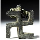 Roman Bronze Brooch - Swastika