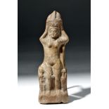 Egyptian Romano Terracotta Standing Isis / Hathor