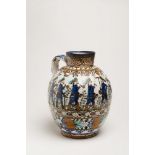 A POST-HABÁN PITCHER II / 1756, western Slovakia A pitcher with a single handle and figurative and