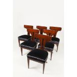 A GROUP OF BIEDERMEIER CHAIRS / Around 1820, Austria Six chairs featuring a timeless design with