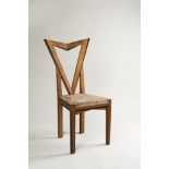 PAVEL JANAK (1882–1956): A CUBIST CHAIR / 1911-12, Bohemia, Prague This chair with a triangular