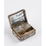 A MOTHER-OF-PEARL COSMETICS BOX / Second half of the 18th century, France The inside of this