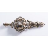 BROOCH WITH PENDANTS AND DIAMONDS